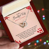 Gifts for Wife: Personalized Interlocking Hearts Necklace - Whatever You Like Shop