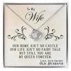 Gifts for Wife: You Are My Queen Forever - Love Knot Necklace - Whatever You Like Shop