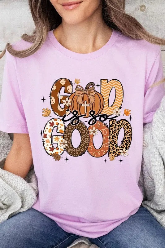 God is So Good Autumn Pumpkin Graphic Tee - Whatever You Like Shop