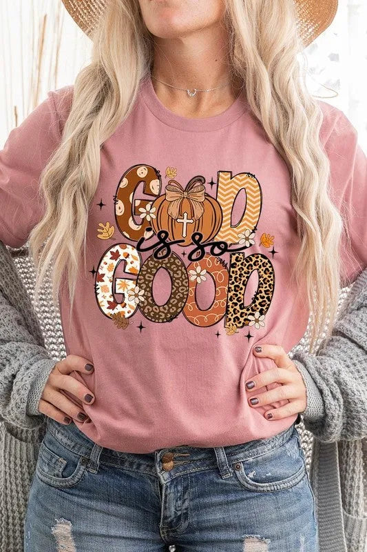 God is So Good Autumn Pumpkin Graphic Tee - Whatever You Like Shop