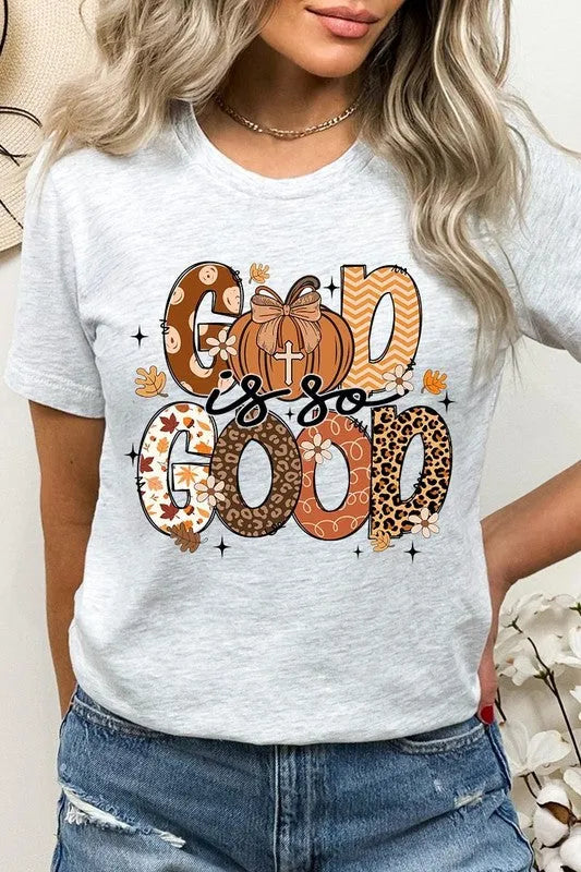 God is So Good Autumn Pumpkin Graphic Tee - Whatever You Like Shop