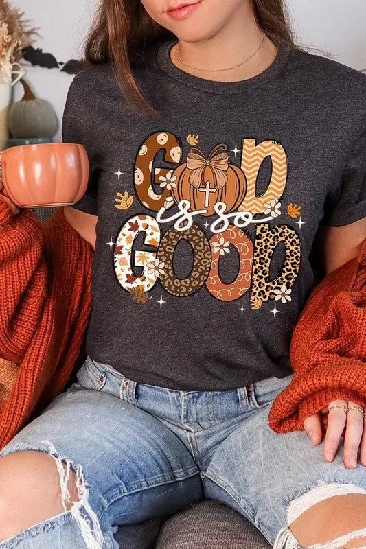 God is So Good Autumn Pumpkin Graphic Tee - Whatever You Like Shop