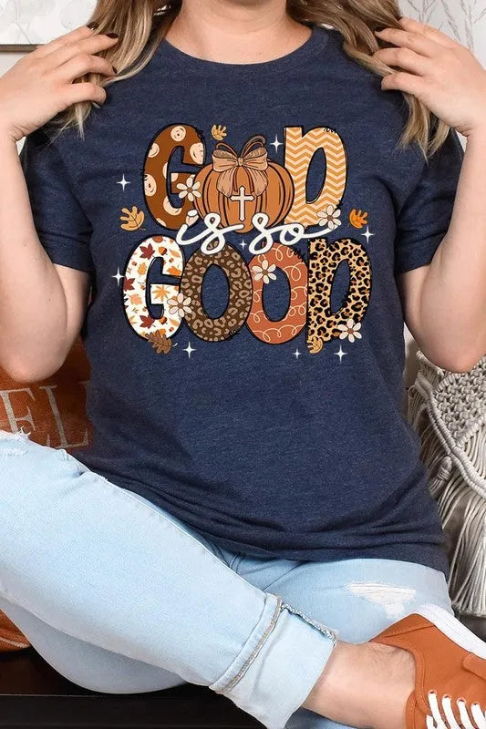 God is So Good Autumn Pumpkin Graphic Tee - Whatever You Like Shop