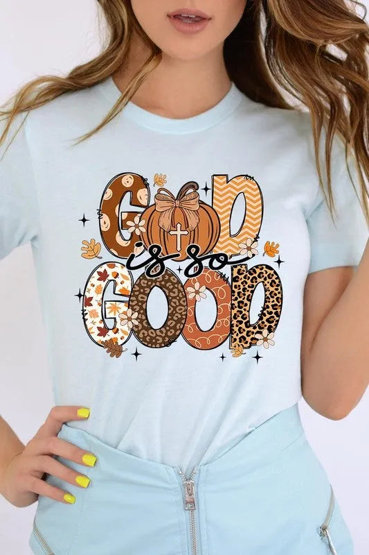 God is So Good Autumn Pumpkin Graphic Tee - Whatever You Like Shop