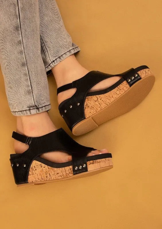 HANNAH THICK SOLE ROMAN WEDGES - PLATFORMS - Whatever You Like Shop