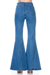 High Waist Denim flare Wide Leg bell bottom jeans - Whatever You Like Shop