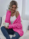 Hot Pink Knit Open Cardigan - Whatever You Like Shop