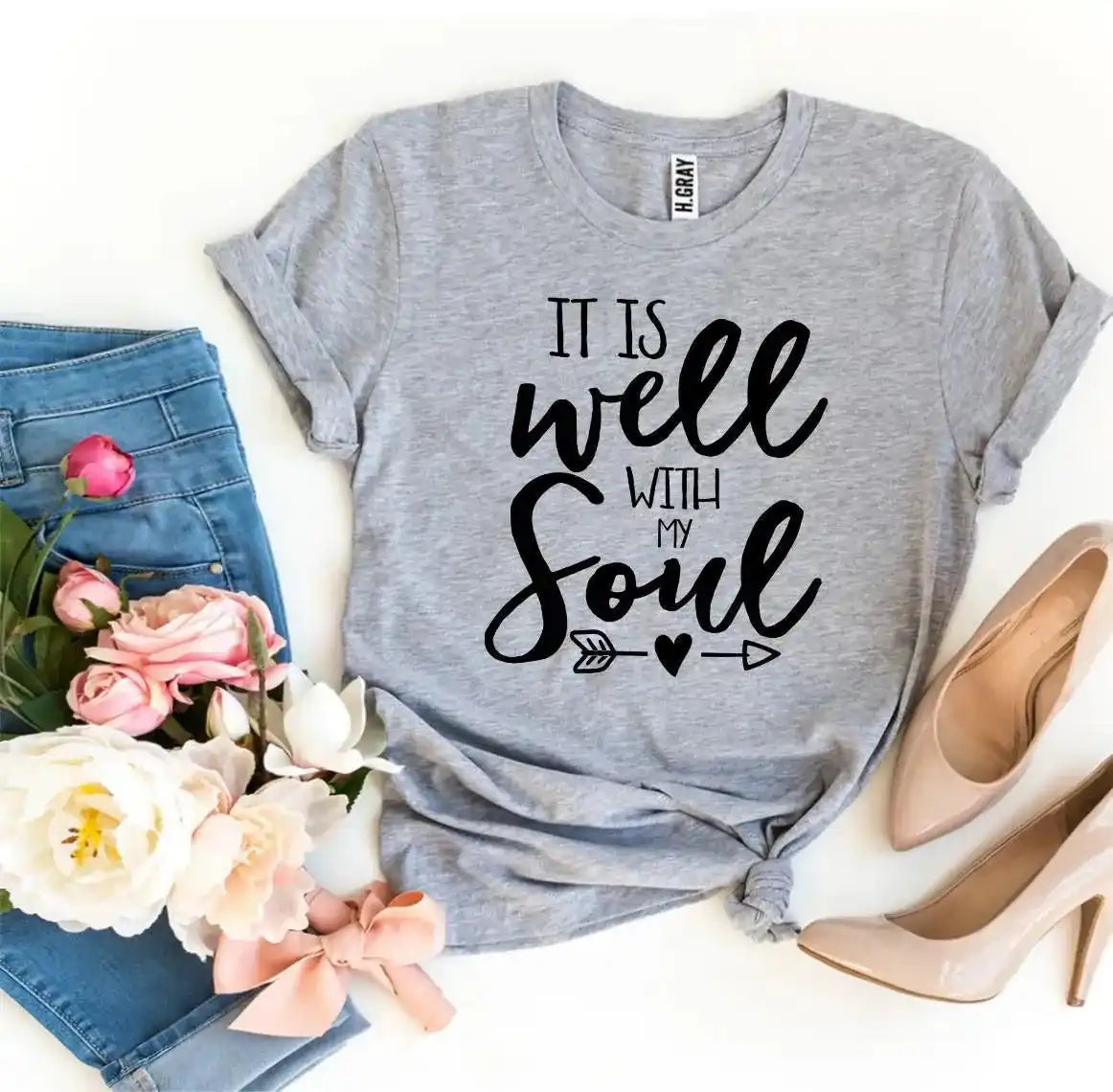 It is Well with my Soul Bella Canvas T-Shirt-Delivered in 8 Days - Whatever You Like Shop
