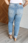 Judy Blue Denim Aiden High Rise Patch Pocket Distressed Boyfriend Jeans - Whatever You Like Shop