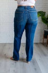 Judy Blue Denim Campbell High Rise Center Seam Detail Straight Jeans - Whatever You Like Shop