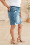 Judy Blue Denim Carol High Rise Rigid Magic Denim Skirt - Whatever You Like Shop