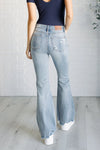 Judy Blue Denim Caroline Mid Rise Control Top Distressed Flare Jeans - Whatever You Like Shop