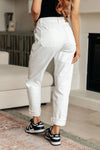 Judy Blue Denim Charlene High Rise Jogger in Ecru - Whatever You Like Shop