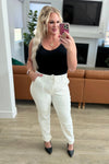 Judy Blue Denim Charlene High Rise Jogger in Ecru - Whatever You Like Shop