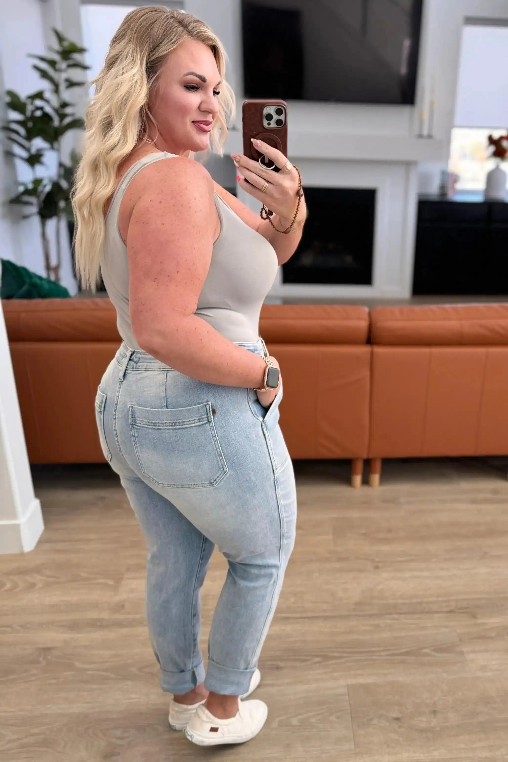 Judy Blue Denim Cooper High Rise Vintage Denim Jogger - Whatever You Like Shop