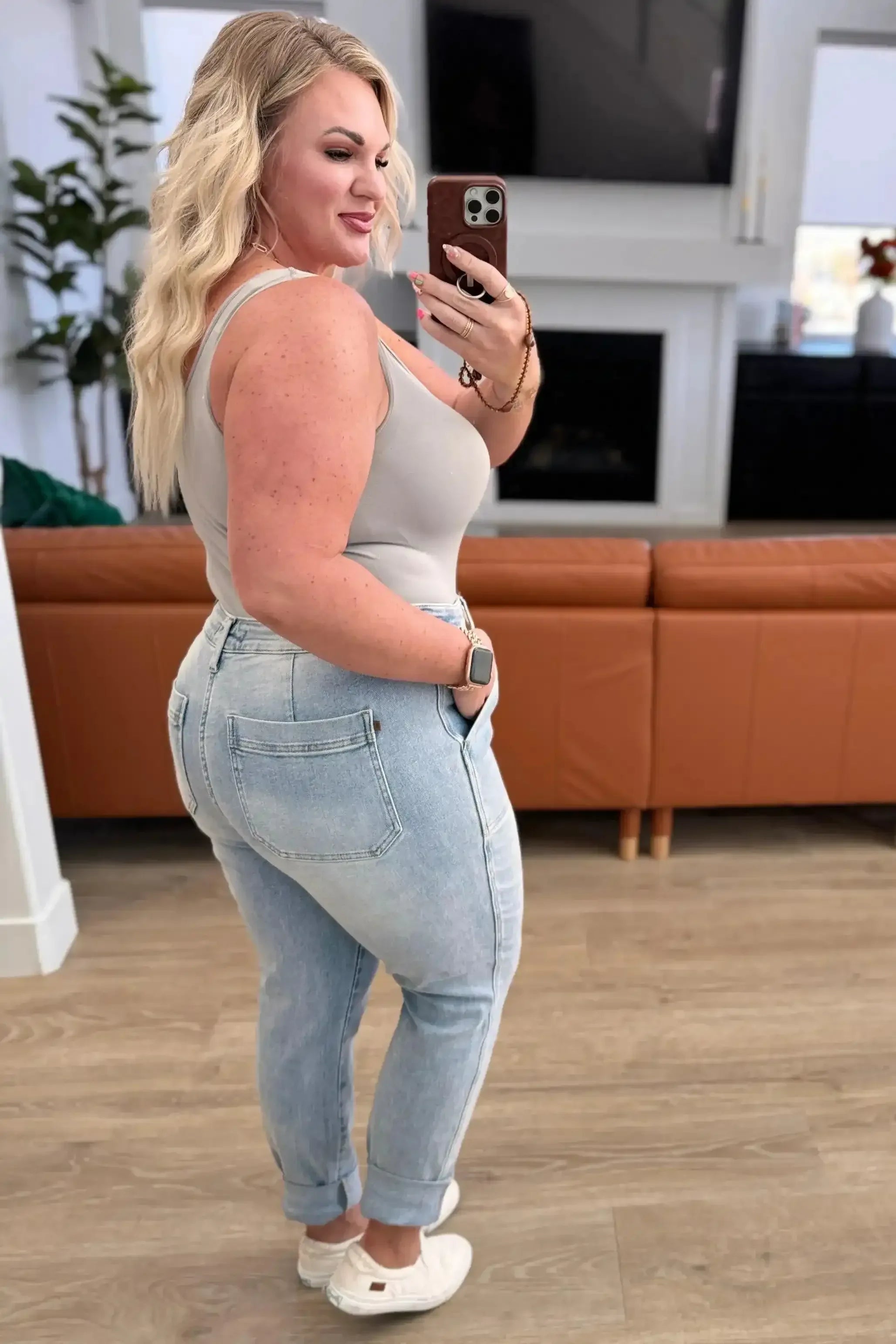 Judy Blue Denim Cooper High Rise Vintage Denim Jogger - Whatever You Like Shop