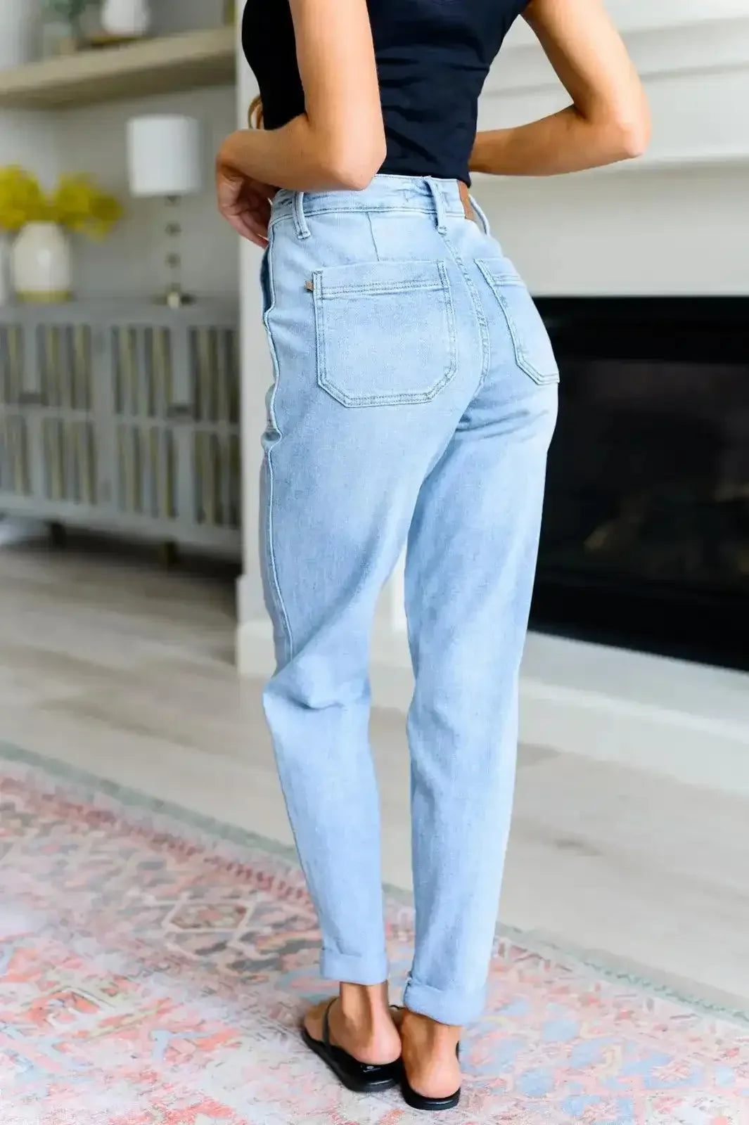 Judy Blue Denim Cooper High Rise Vintage Denim Jogger - Whatever You Like Shop