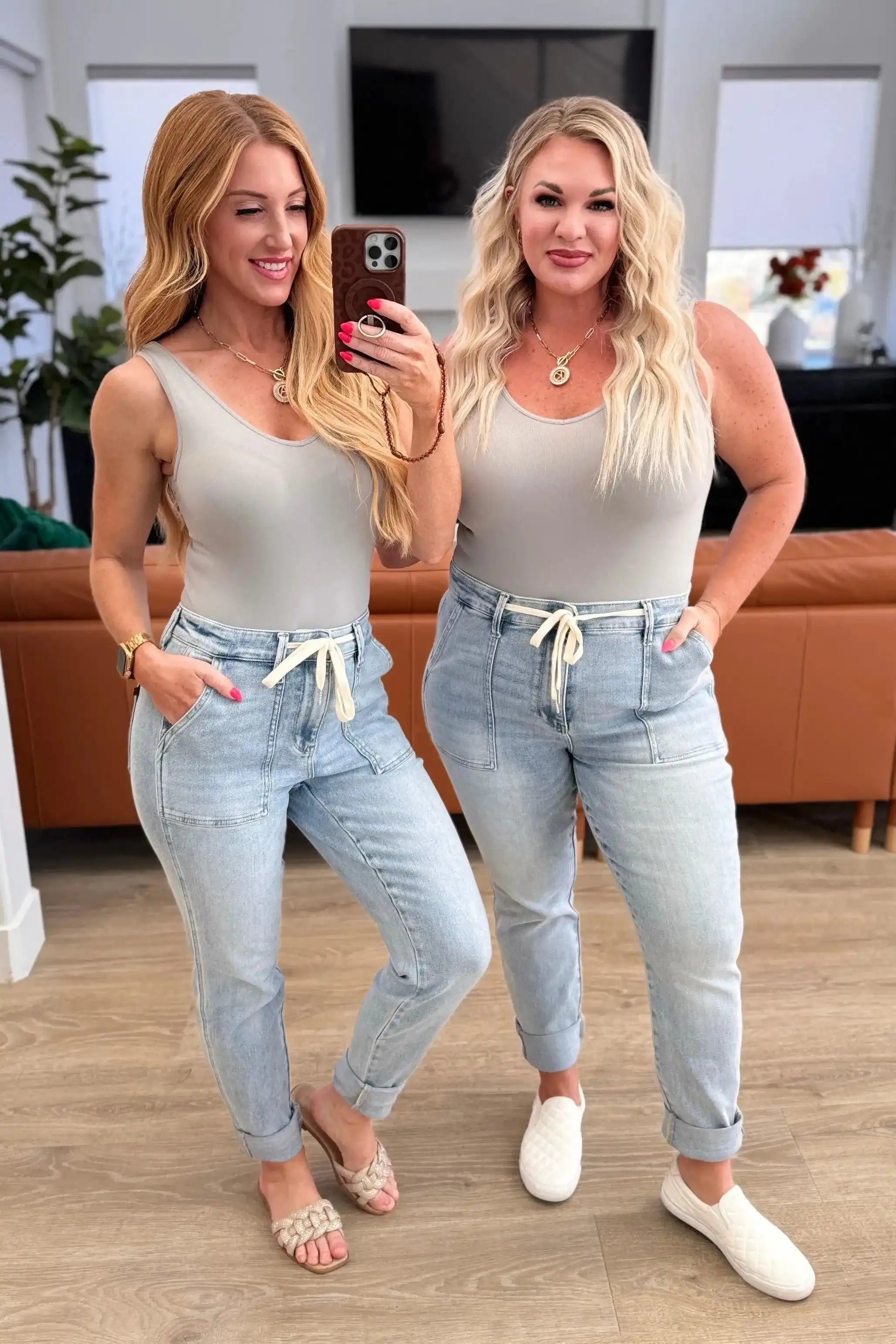 Judy Blue Denim Cooper High Rise Vintage Denim Jogger - Whatever You Like Shop