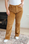 Judy Blue Denim Cordelia Bootcut Corduroy Pants in Camel - Whatever You Like Shop