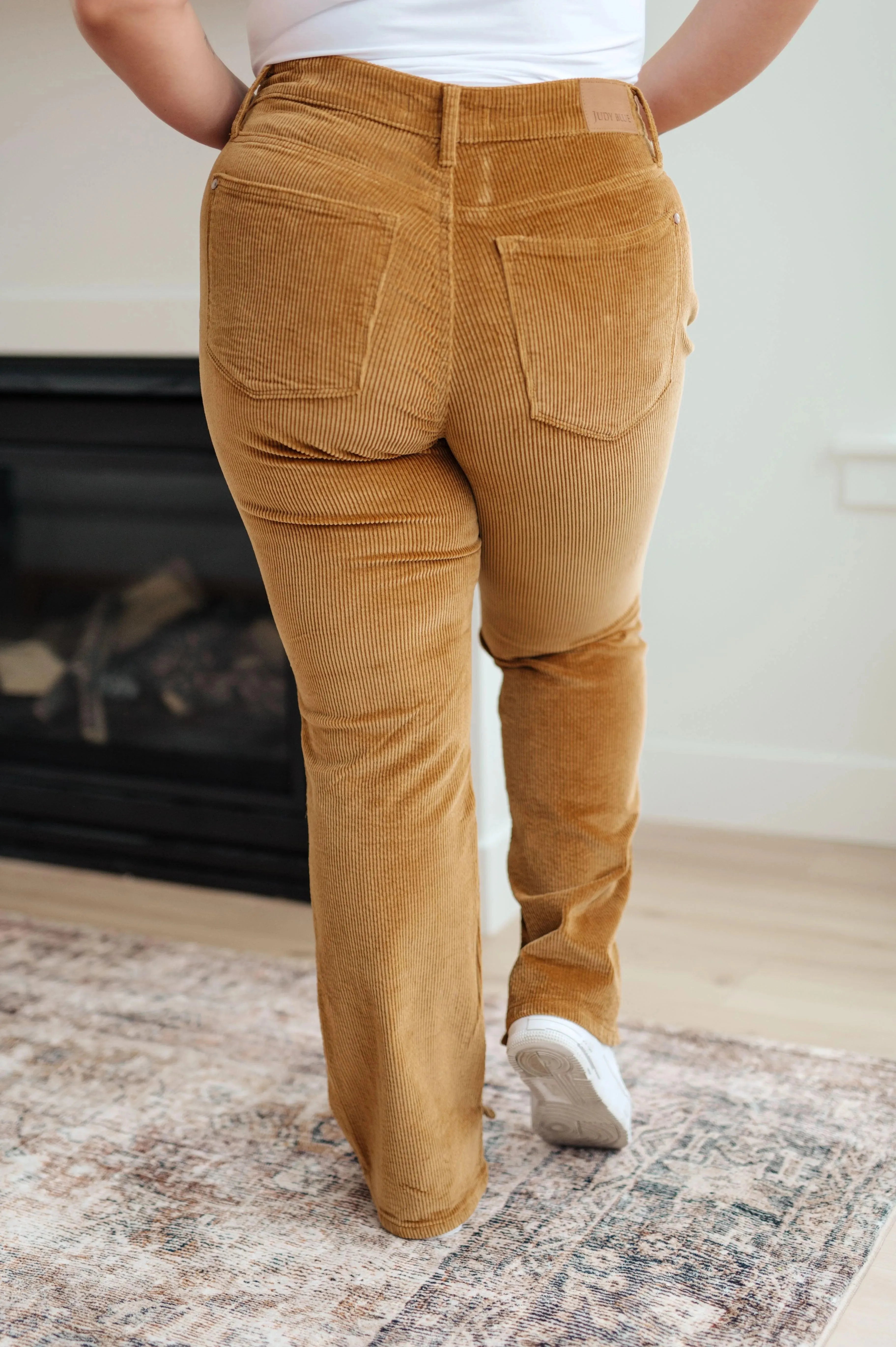 Judy Blue Denim Cordelia Bootcut Corduroy Pants in Camel - Whatever You Like Shop