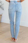 Judy Blue Denim Eloise Mid Rise Control Top Distressed Skinny Jeans - Whatever You Like Shop