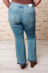 Judy Blue Denim Isla Mid Rise Distressed Released Hem Bootcut Jeans - Whatever You Like Shop