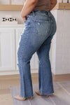 Judy Blue Denim Kiana High Rise Heavy Destroy Flare Jeans - Whatever You Like Shop