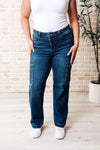 Judy Blue Denim Leila High Rise Cargo Straight Jeans - Whatever You Like Shop