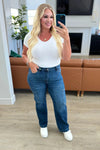 Judy Blue Denim Leila High Rise Cargo Straight Jeans - Whatever You Like Shop