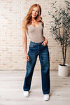 Judy Blue Denim Leila High Rise Cargo Straight Jeans - Whatever You Like Shop