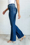 Judy Blue Denim Mavis High Rise Side Seam Detail Flare Jeans - Whatever You Like Shop