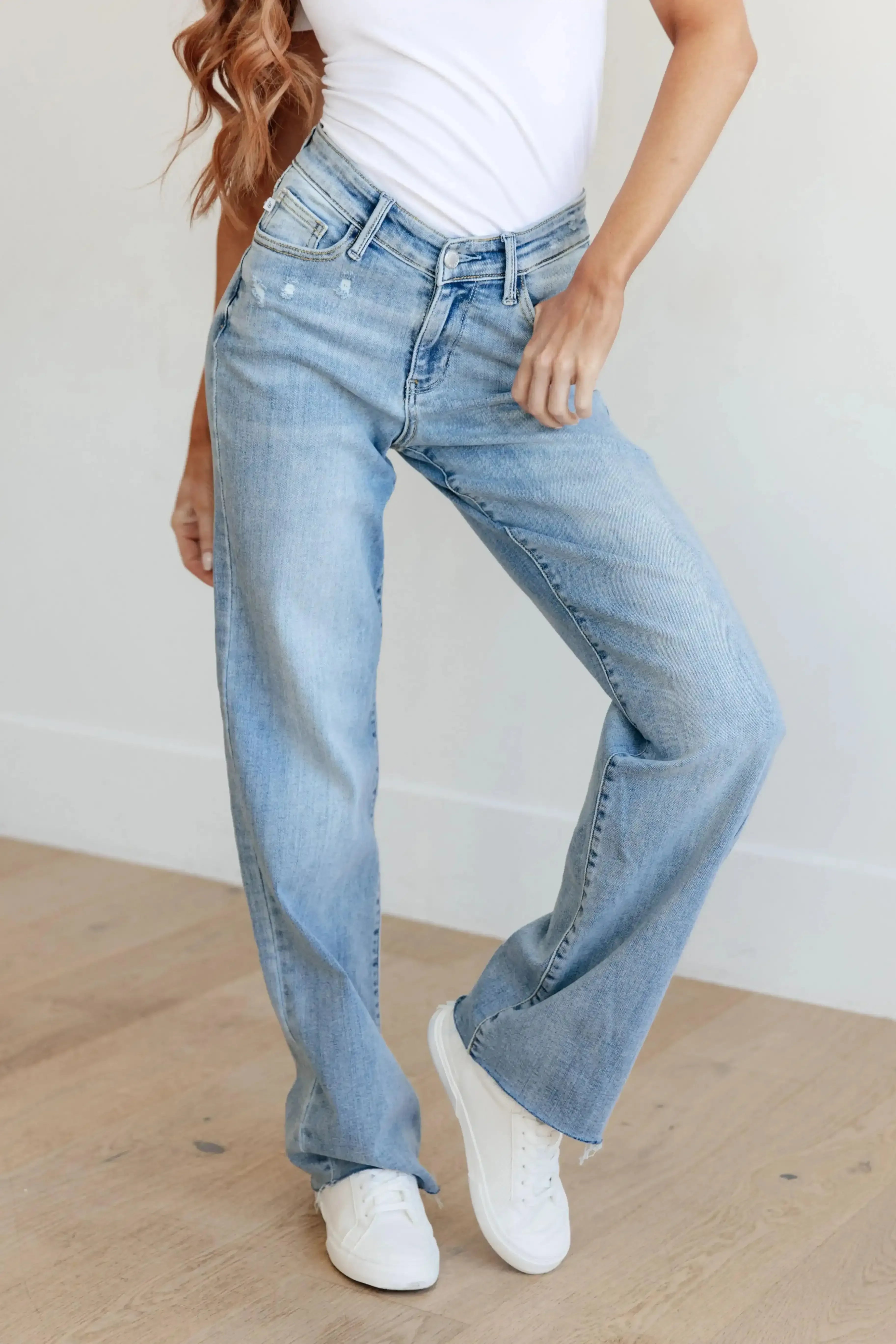 Judy Blue Denim Mildred High Rise Straight Jeans - Whatever You Like Shop