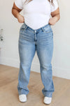 Judy Blue Denim Mildred High Rise V Front Waistband Straight Jeans - Whatever You Like Shop