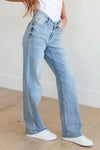 Judy Blue Denim Mildred High Rise V Front Waistband Straight Jeans - Whatever You Like Shop