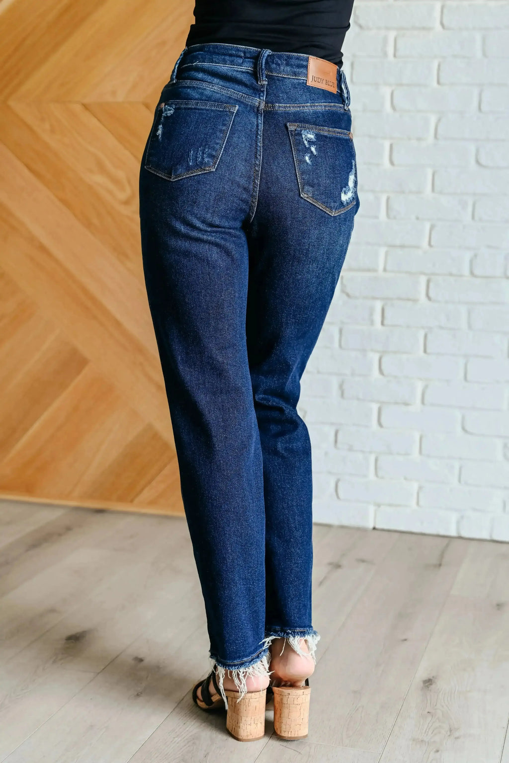 Montana High Rise Rigid Magic Distressed Straight Jeans - Whatever You Like Shop