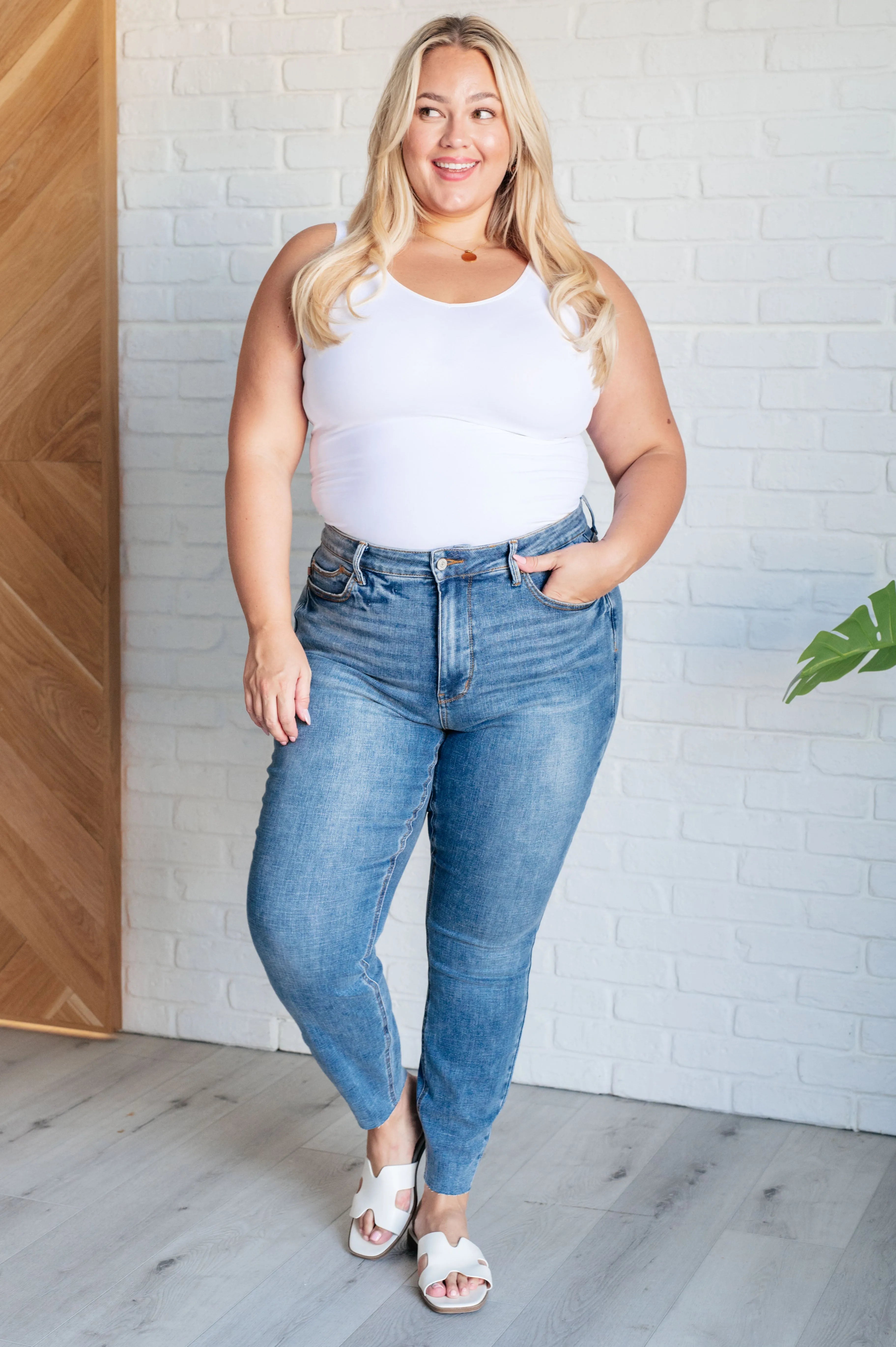 Judy Blue Denim Nicole Tummy Control Skinny Jeans in Vintage Wash - Whatever You Like Shop