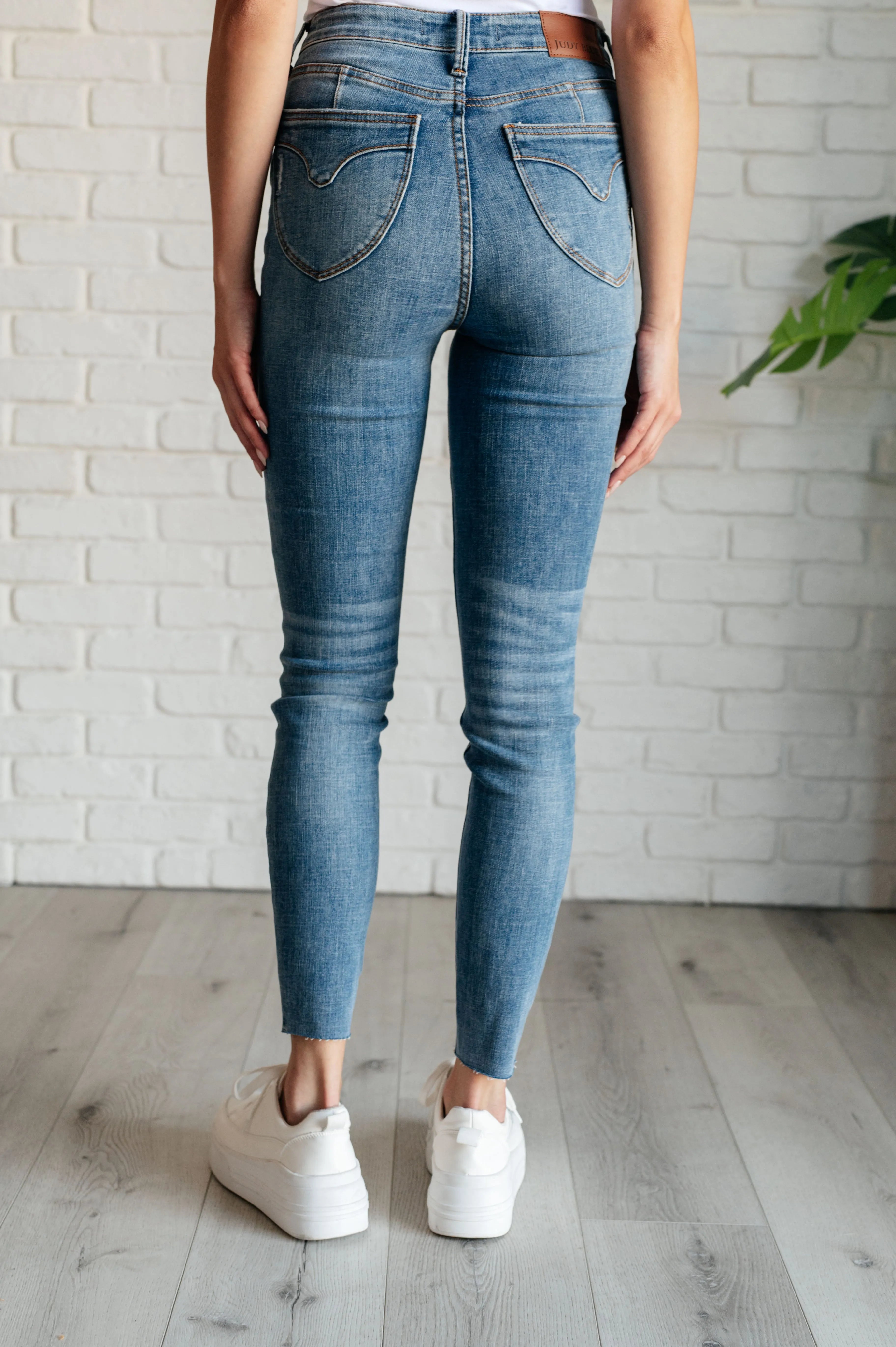 Judy Blue Denim Nicole Tummy Control Skinny Jeans in Vintage Wash - Whatever You Like Shop