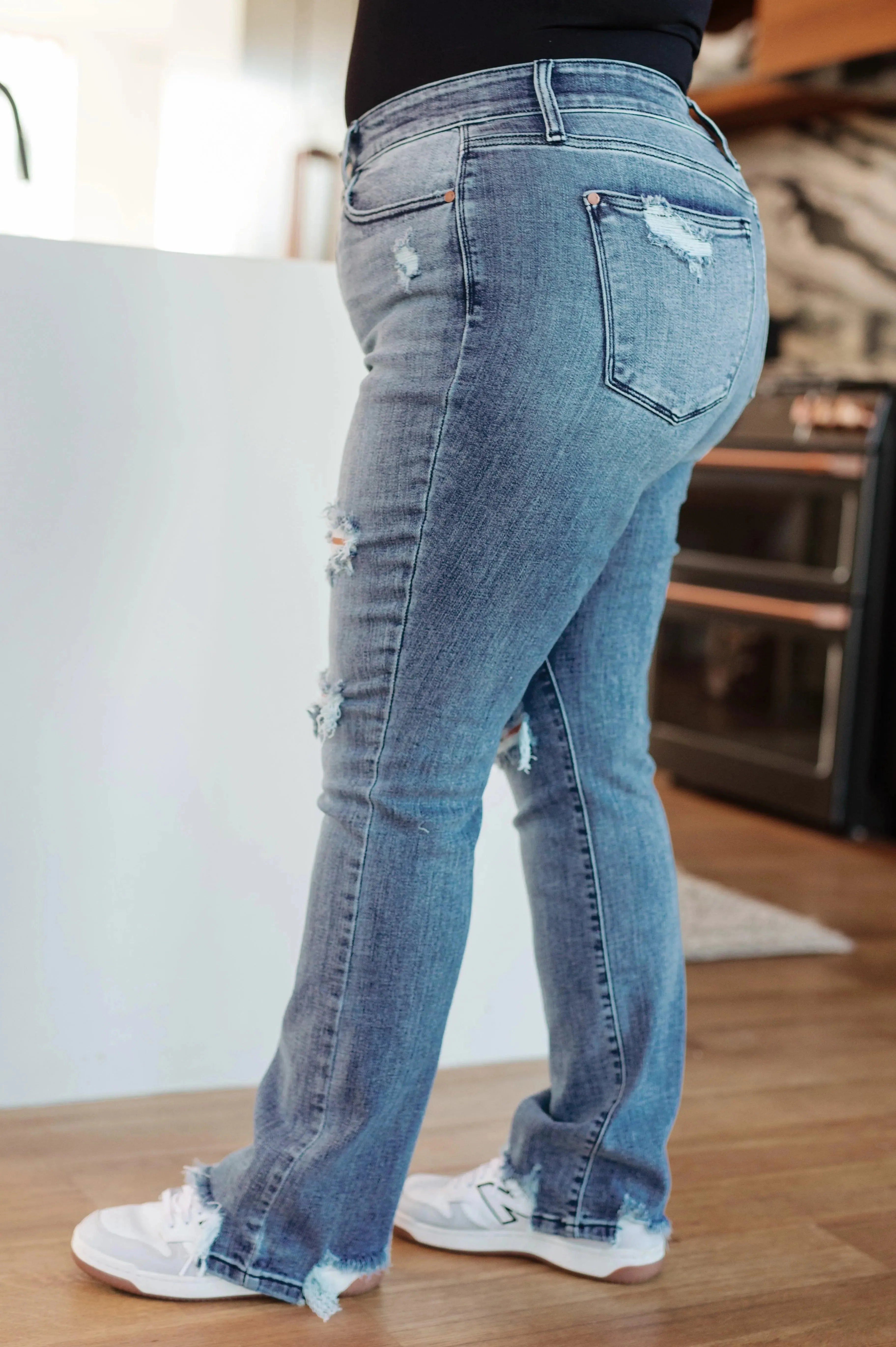 Judy Blue Denim O'Hara Destroyed Straight Jeans - Whatever You Like Shop