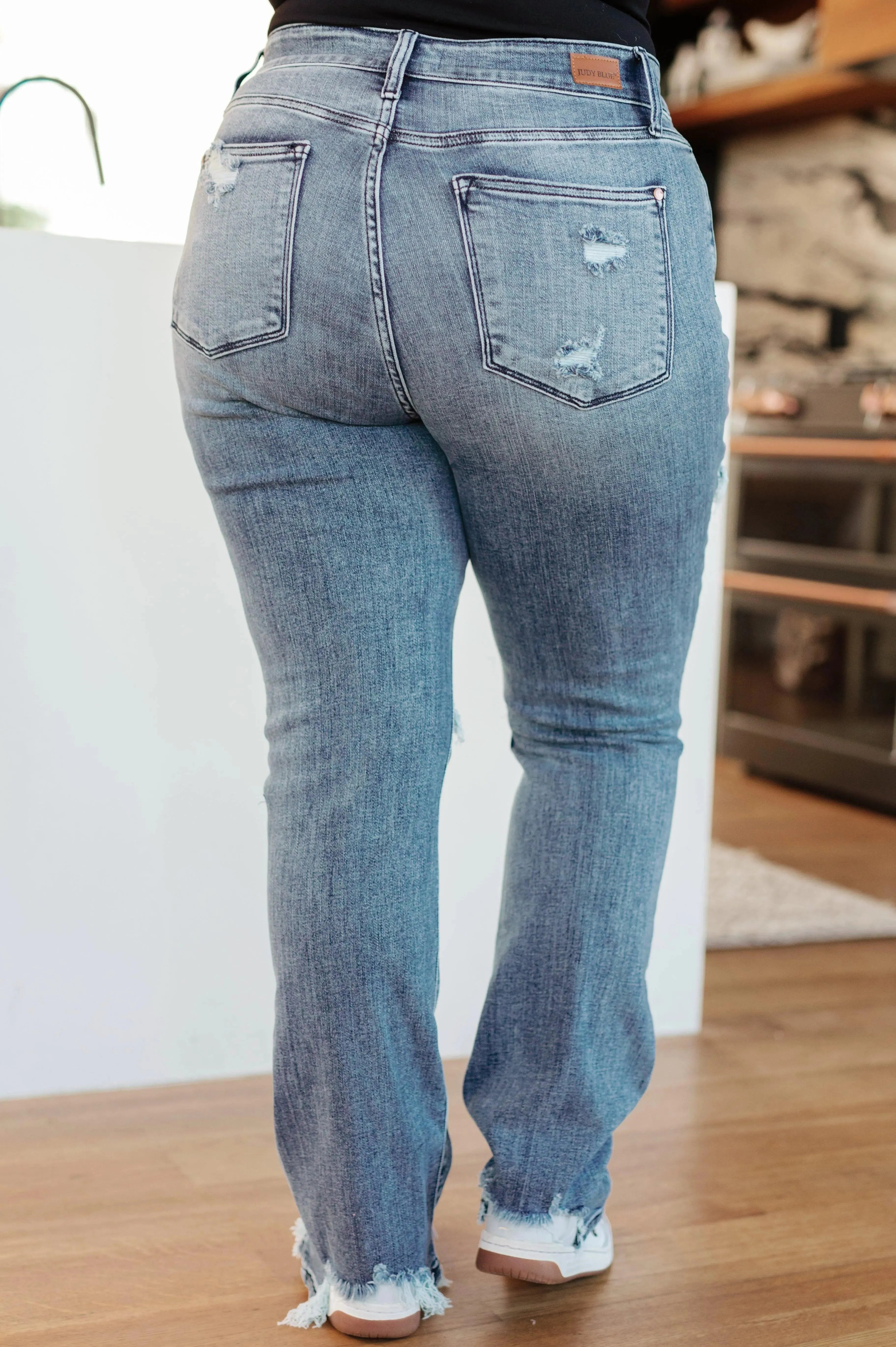 Judy Blue Denim O'Hara Destroyed Straight Jeans - Whatever You Like Shop