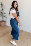 Judy Blue Denim Priscilla High Rise Crop Wide Leg Denim Overalls - Whatever You Like Shop