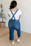 Judy Blue Denim Priscilla High Rise Crop Wide Leg Denim Overalls - Whatever You Like Shop