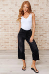 Judy Blue Denim Ryan High Rise Button Fly Wide Leg Crop Jeans - Whatever You Like Shop