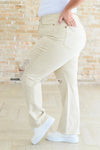 Judy Blue Denim Selena High Rise Distressed 90's Straight Jeans in Bone - Whatever You Like Shop