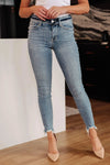 Judy Blue Denim Sherry Mid Rise Release Waistband Detail Skinny Jeans - Whatever You Like Shop