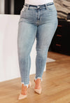 Judy Blue Denim Sherry Mid Rise Release Waistband Detail Skinny Jeans - Whatever You Like Shop