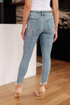 Judy Blue Denim Sherry Mid Rise Release Waistband Detail Skinny Jeans - Whatever You Like Shop