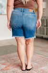 Judy Blue Kelsey Mid Rise Distressed Cutoff Shorts - Whatever You Like Shop