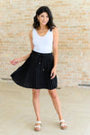 Just a Flirt Pleated Skirt in Black - Whatever You Like Shop