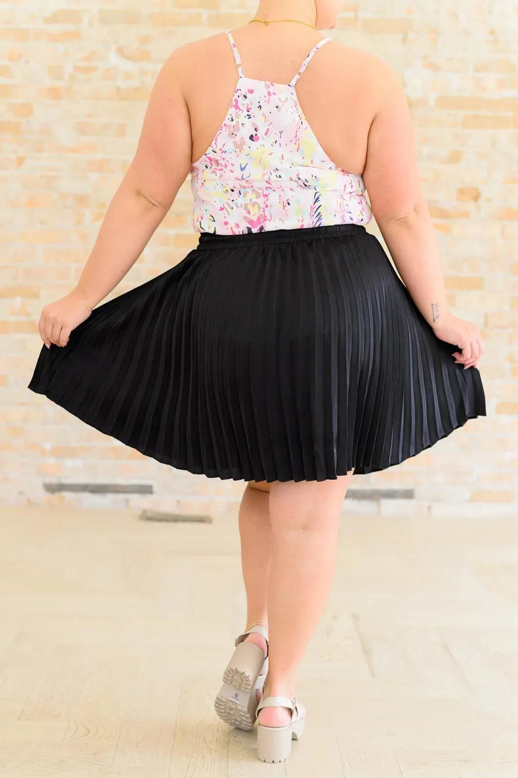 Just a Flirt Pleated Skirt in Black - Whatever You Like Shop