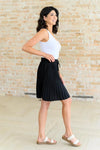 Just a Flirt Pleated Skirt in Black - Whatever You Like Shop